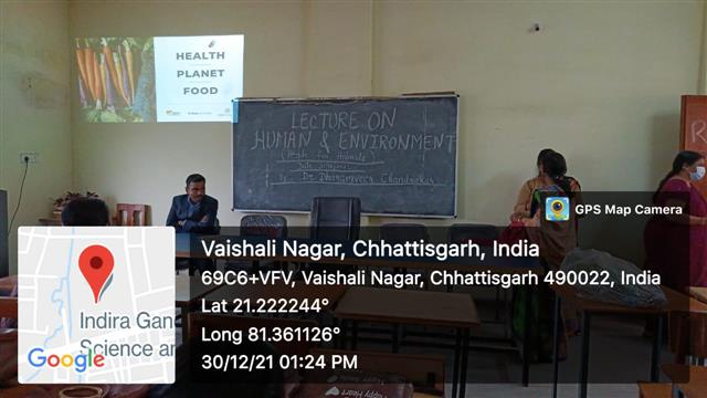 Lecture on Human & Environment by Zoology Department